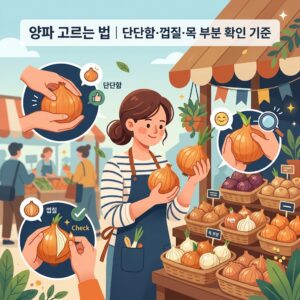 ai thumbnail illustration 양파 고르는 법｜단단함·껍질·목 부분 확인 기준 1790740726