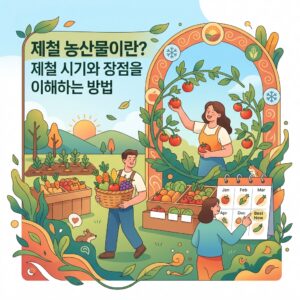 ai thumbnail illustration 제철 농산물이란 제철 시기와 장점을 이해하는 방법 1790742134