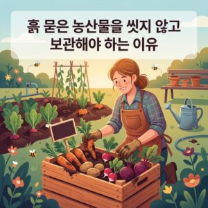 ai thumbnail illustration 흙 묻은 농산물을 씻지 않고 보관해야 하는 이유 1790742360