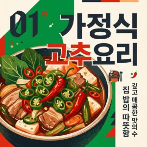 ai thumbnail poster 가정식 고추 요리 1789707123