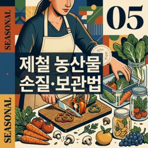 ai thumbnail poster 제철 농산물 손질·보관법 1790494285